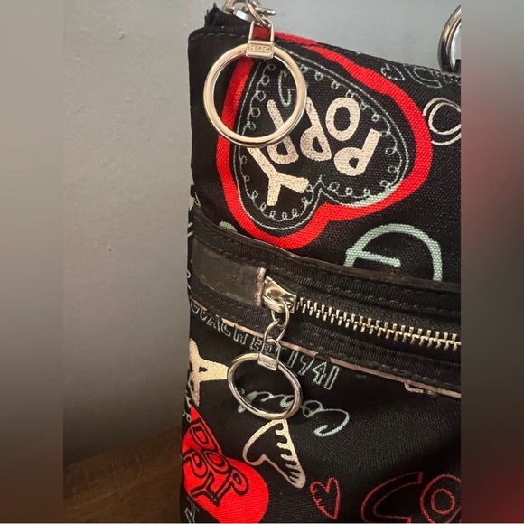 Coach Poppy Glam Tote With Graffiti Print - Picture 9 of 16